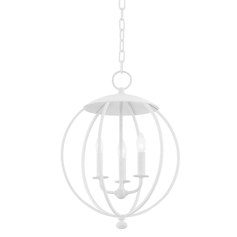 Hudson Valley 9117-WP Wesley Three Light Pendant, White Plaster (Discontinued)