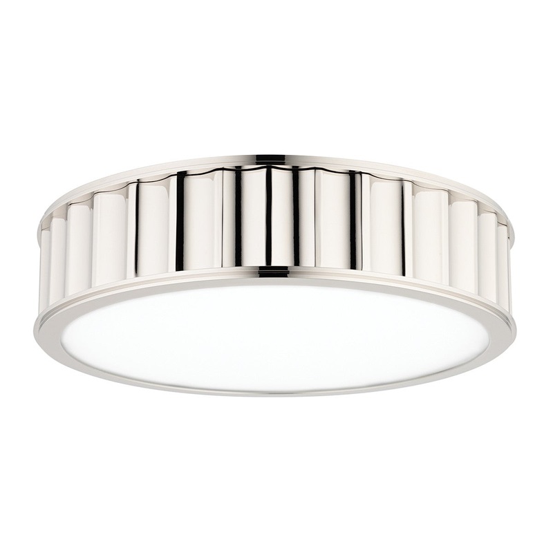 Hudson Valley 912-PN Middlebury Three Light Flush Mount, Polished Nickel
