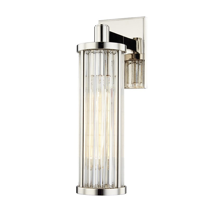 Hudson Valley 9121-PN Marley One Light Wall Sconce, Polished Nickel