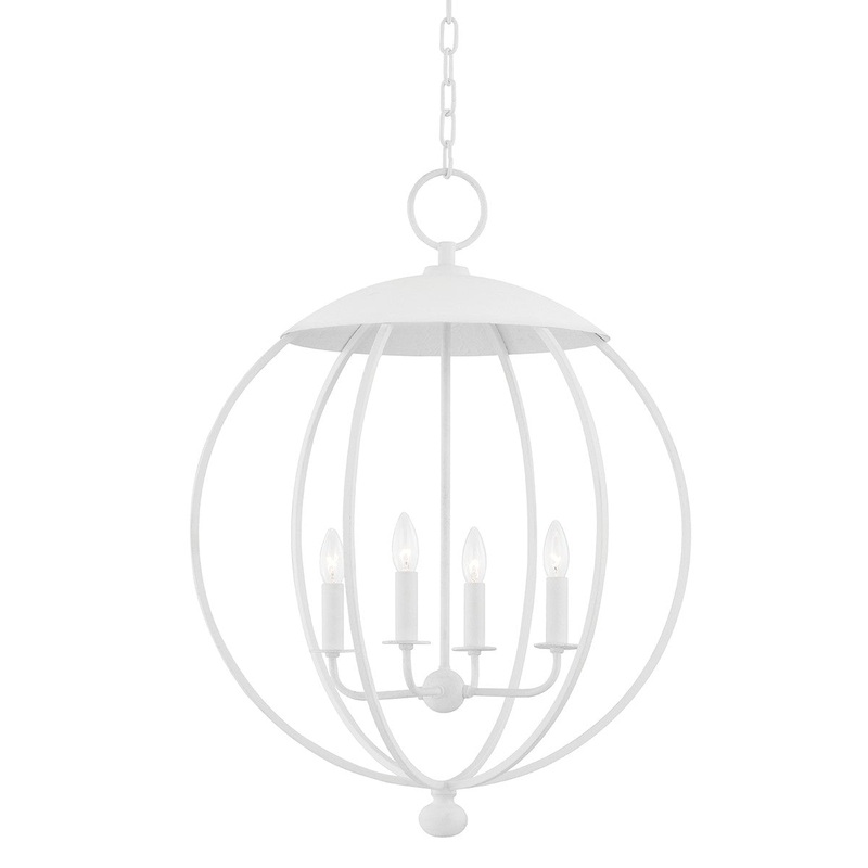 Hudson Valley 9124-WP Wesley Four Light Pendant, White Plaster (Discontinued)