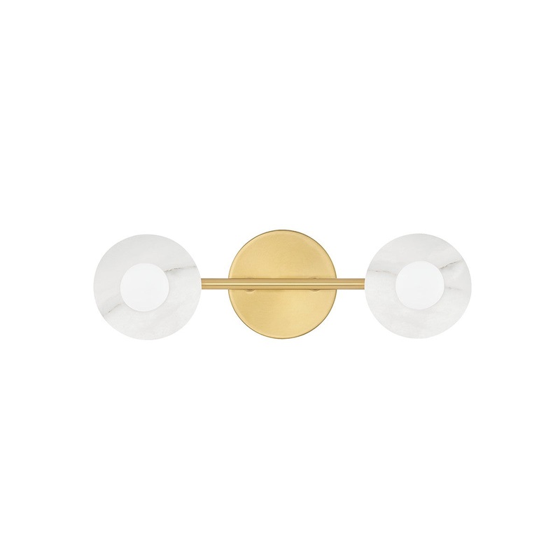 Hudson Valley 9202-AGB Elmont Two Light Bath Bracket, Aged Brass