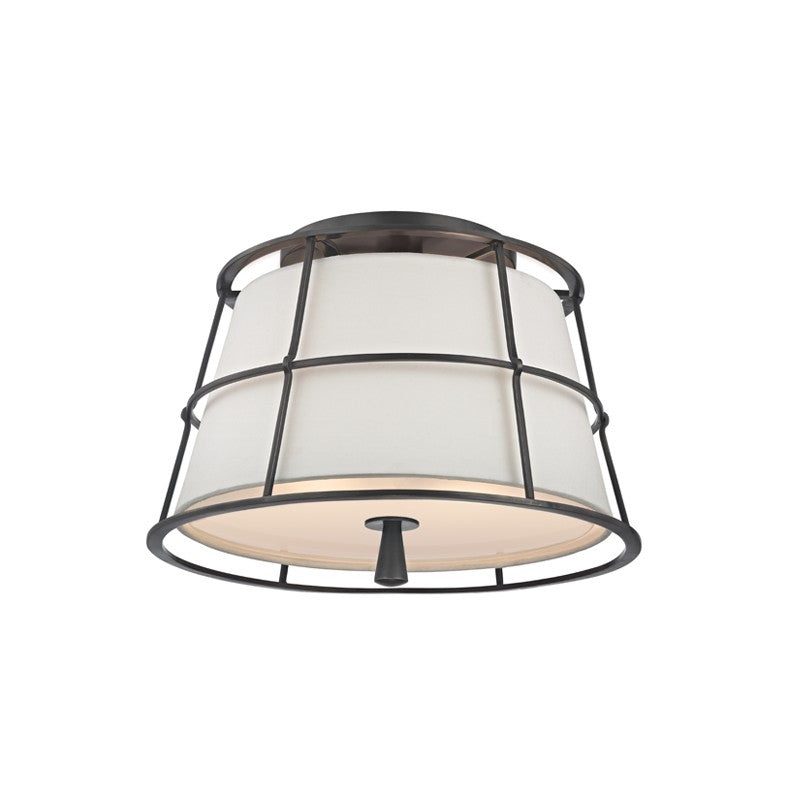 Hudson Valley 9814-OB Savona Two Light Semi Flush Mount, Old Bronze
