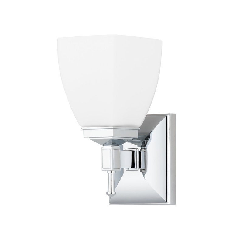 Hudson Valley 651-PC Kent One Light Bath Bracket, Polished Chrome (Discontinued)