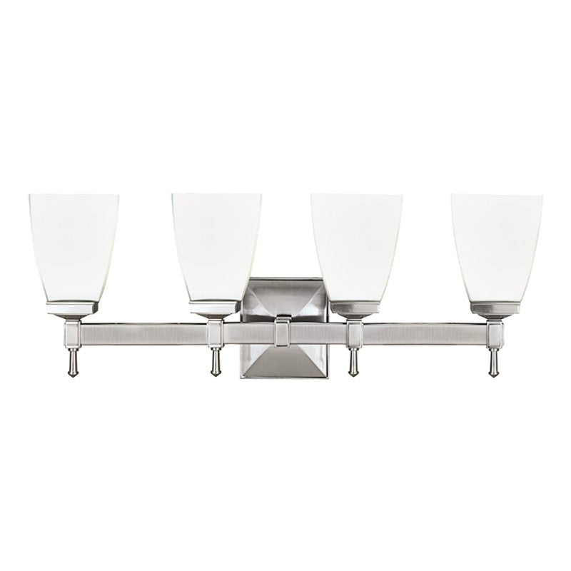 Hudson Valley 654-SN Kent Four Light Bath Bracket, Satin Nickel (Discontinued)