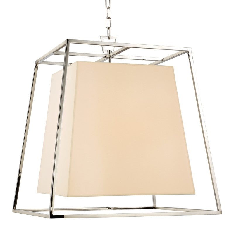 Hudson Valley 6924-PN Kyle Six Light Chandelier, Polished Nickel (Discontinued)