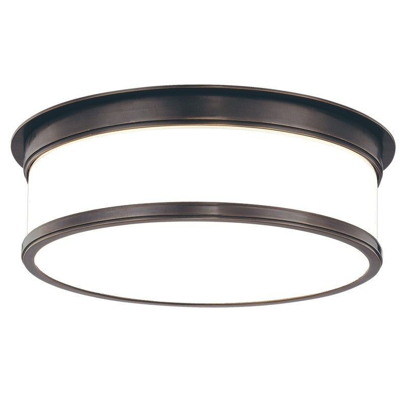 Hudson Valley 715-OB Geneva Three Light Flush Mount, Old Bronze