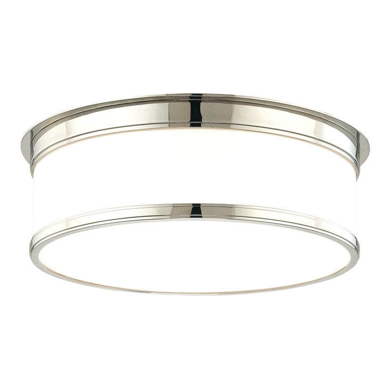 Hudson Valley 715-PN Geneva Three Light Flush Mount, Polished Nickel
