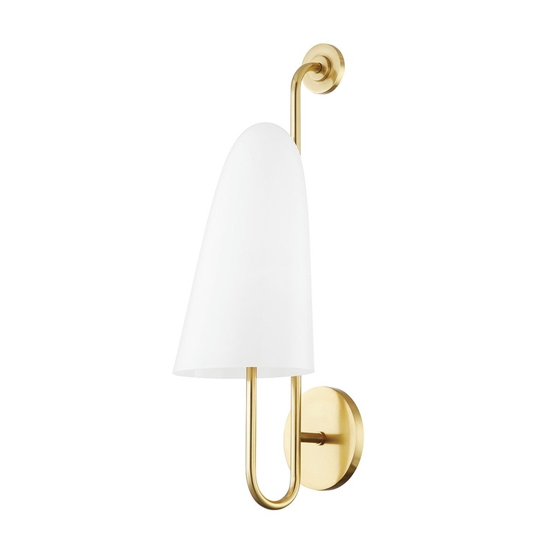 Hudson Valley 7171-AGB Slate Hill One Light Wall Sconce, Aged Brass (Discontinued)