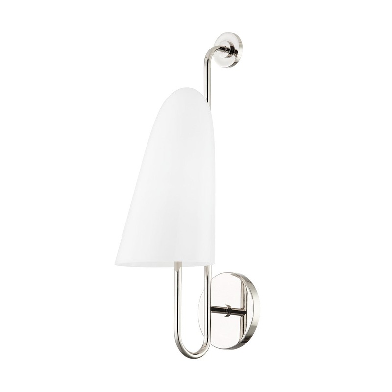 Hudson Valley 7171-PN Slate Hill One Light Wall Sconce, Polished Nickel (Discontinued)