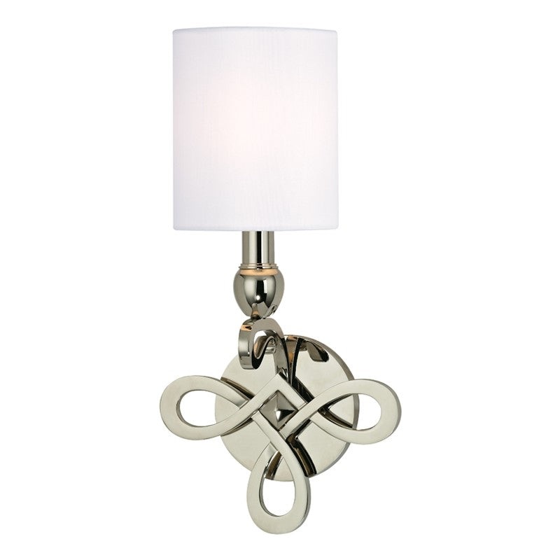 Hudson Valley 7211-PN Pawling One Light Wall Sconce, Polished Nickel (Discontinued)