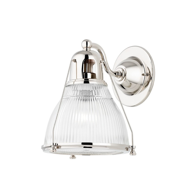 Hudson Valley 7301-PN Haverhill One Light Wall Sconce, Polished Nickel (Discontinued)