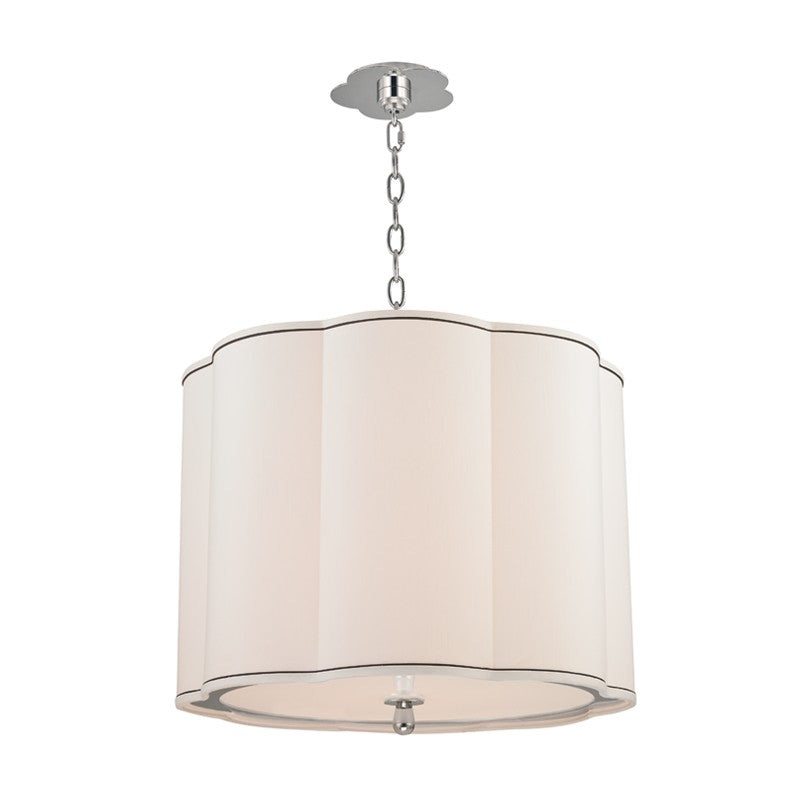 Hudson Valley 7920-PN Sweeny Four Light Pendant, Polished Nickel