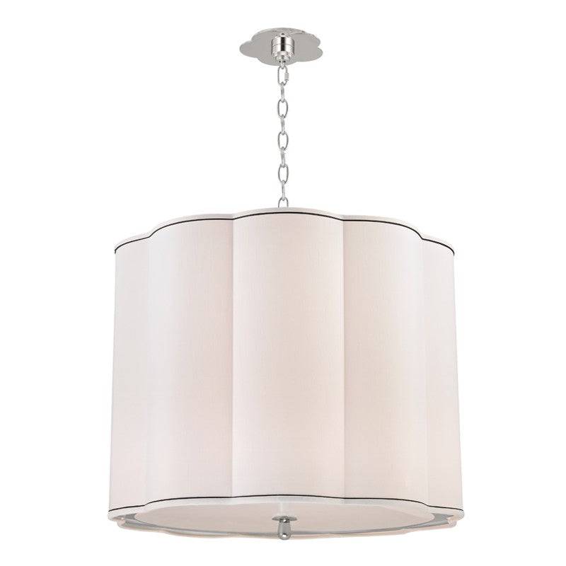 Hudson Valley 7925-PN Sweeny Five Light Chandelier, Polished Nickel