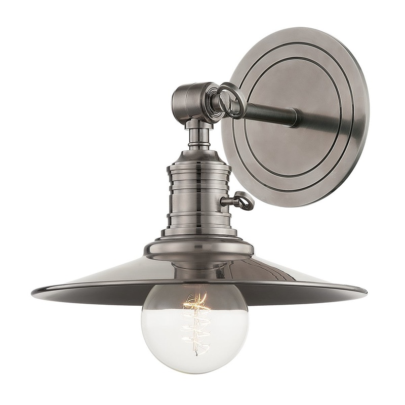 Hudson Valley 8320-AN Garden City One Light Wall Sconce, Antique Nickel (Discontinued)