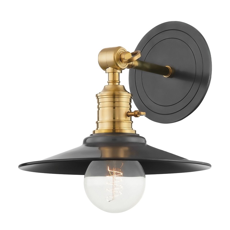 Hudson Valley 8320-AOB Garden City One Light Wall Sconce, Aged Old Bronze