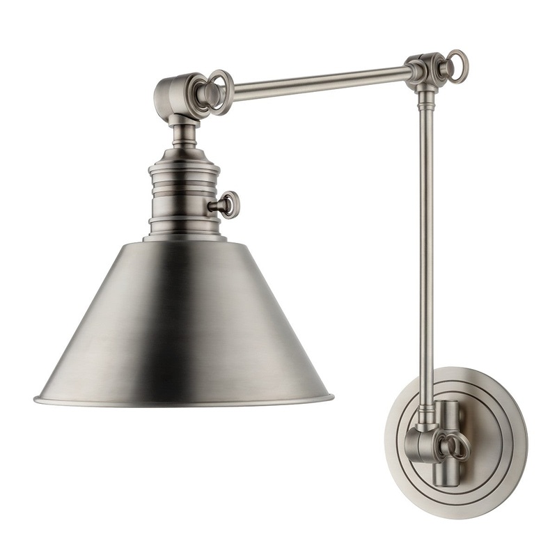 Hudson Valley 8323-AN Garden City One Light Wall Sconce, Antique Nickel (Discontinued)