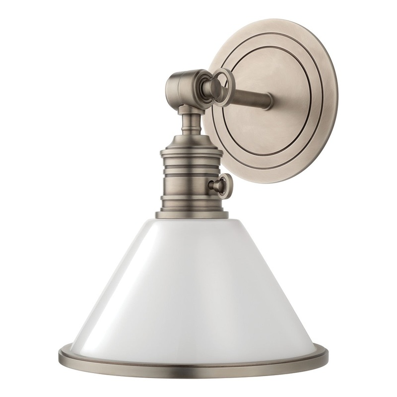 Hudson Valley 8331-AN Garden City One Light Wall Sconce, Antique Nickel (Discontinued)