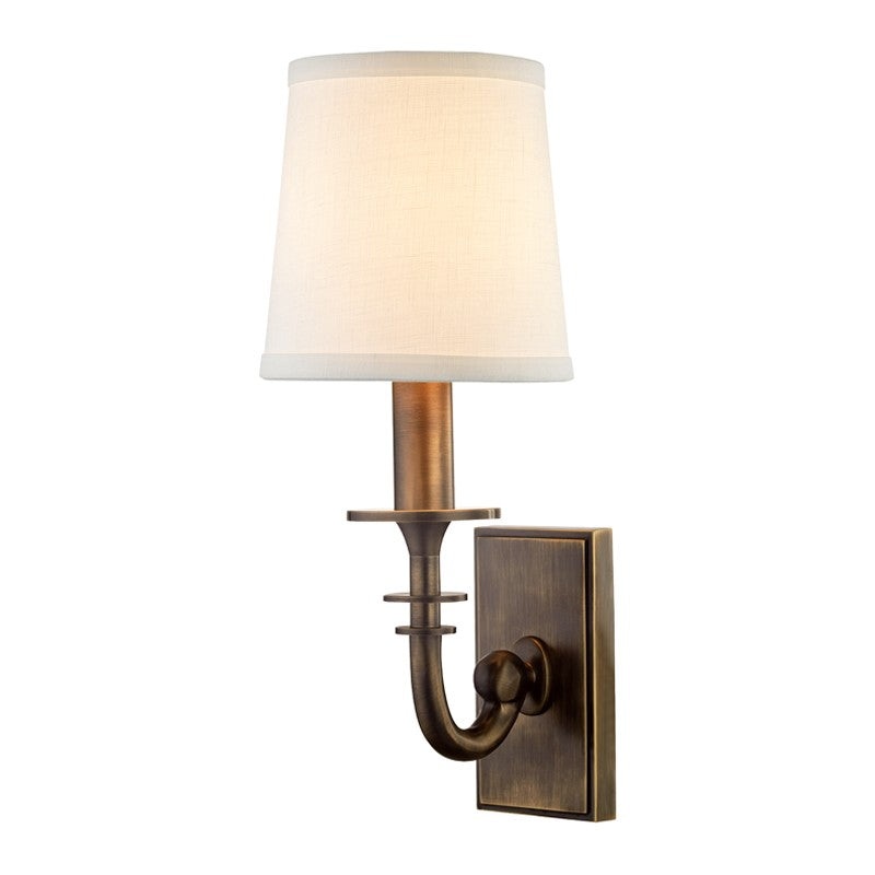 Hudson Valley 8400-DB Carroll One Light Wall Sconce, Distressed Bronze