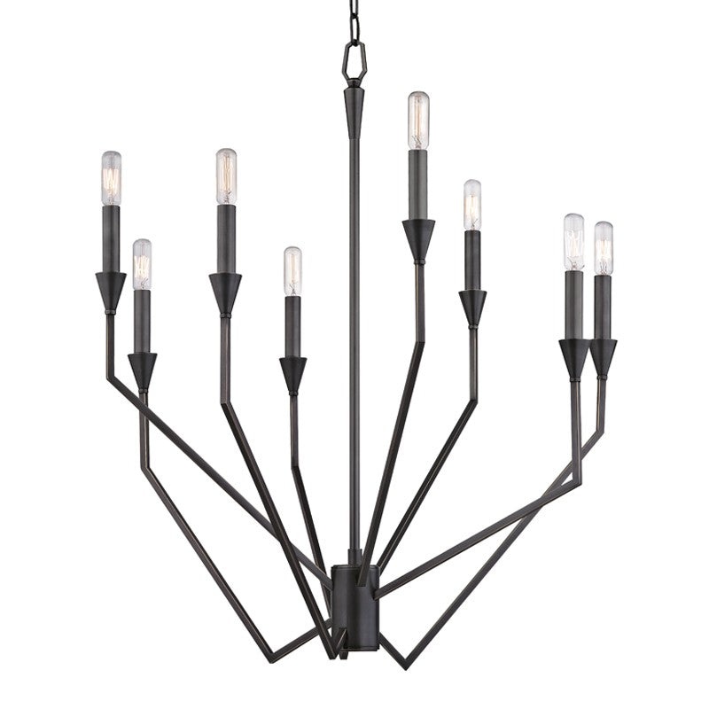 Hudson Valley 8508-OB Archie Eight Light Chandelier, Old Bronze