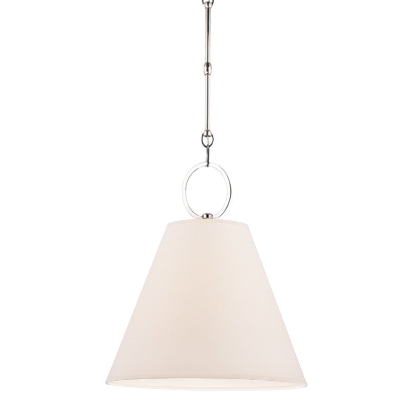 Hudson Valley 5615-PN Altamont One Light Pendant, Polished Nickel (Discontinued)