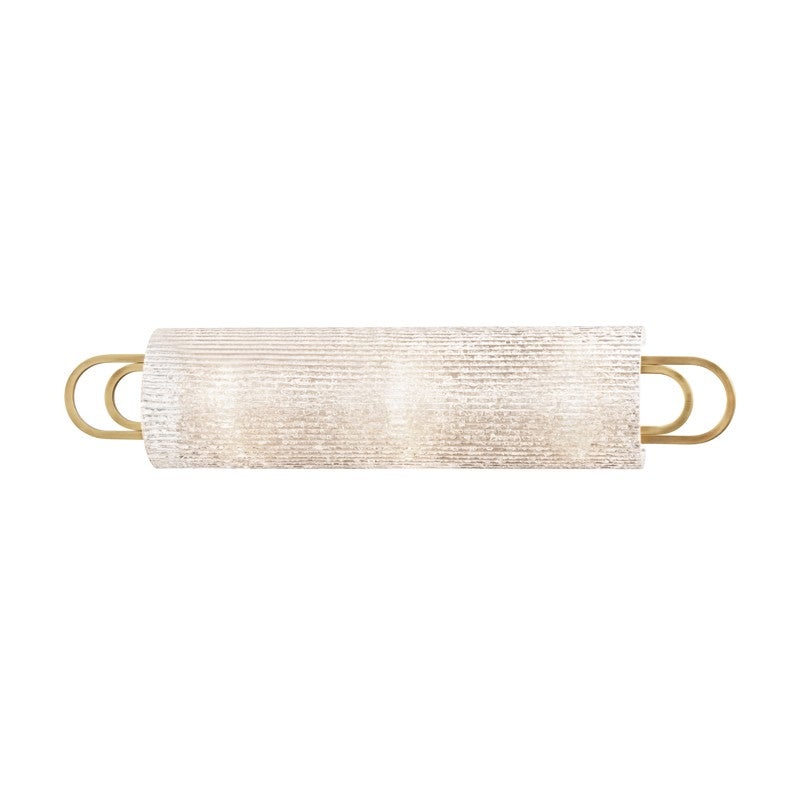 Hudson Valley 5843-AGB Buckley Three Light Bath Bracket, Aged Brass
