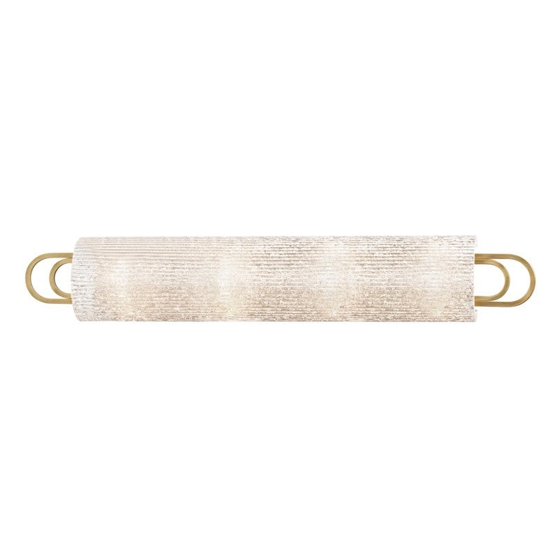 Hudson Valley 5844-AGB Buckley Four Light Bath Bracket, Aged Brass