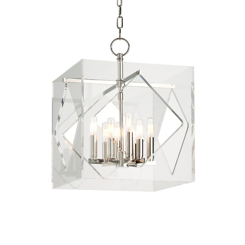 Hudson Valley 5916-PN Travis Eight Light Pendant, Polished Nickel