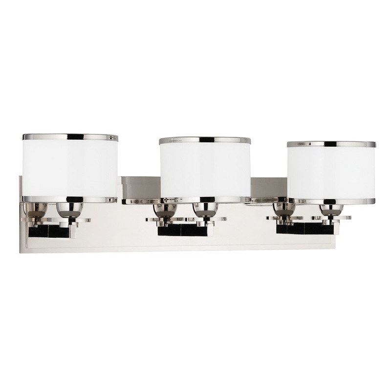 Hudson Valley 6103-PN Basking Ridge Three Light Bath Bracket, Polished Nickel (Discontinued)