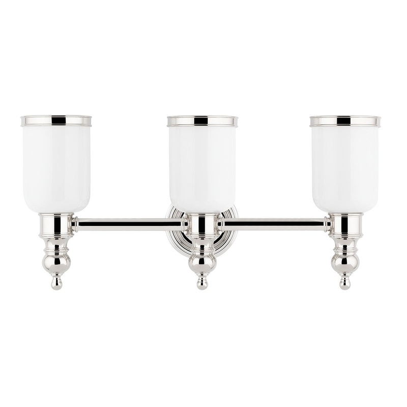 Hudson Valley 6303-PN Chatham Three Light Bath Bracket, Polished Nickel (Discontinued)