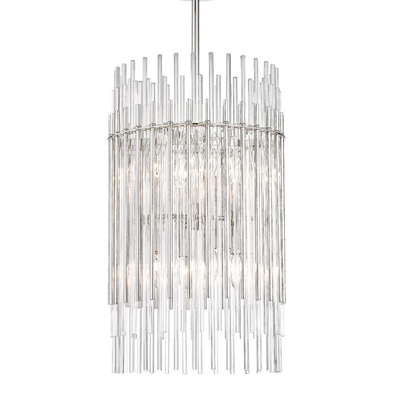 Hudson Valley 6315-PN Wallis Eight Light Pendant, Polished Nickel