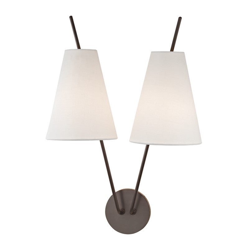 Hudson Valley 6322-OB Campagna Two Light Wall Sconce, Old Bronze