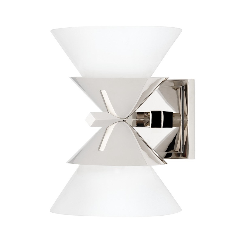 Hudson Valley 6402-PN Stillwell Two Light Wall Sconce, Polished Nickel (Discontinued)