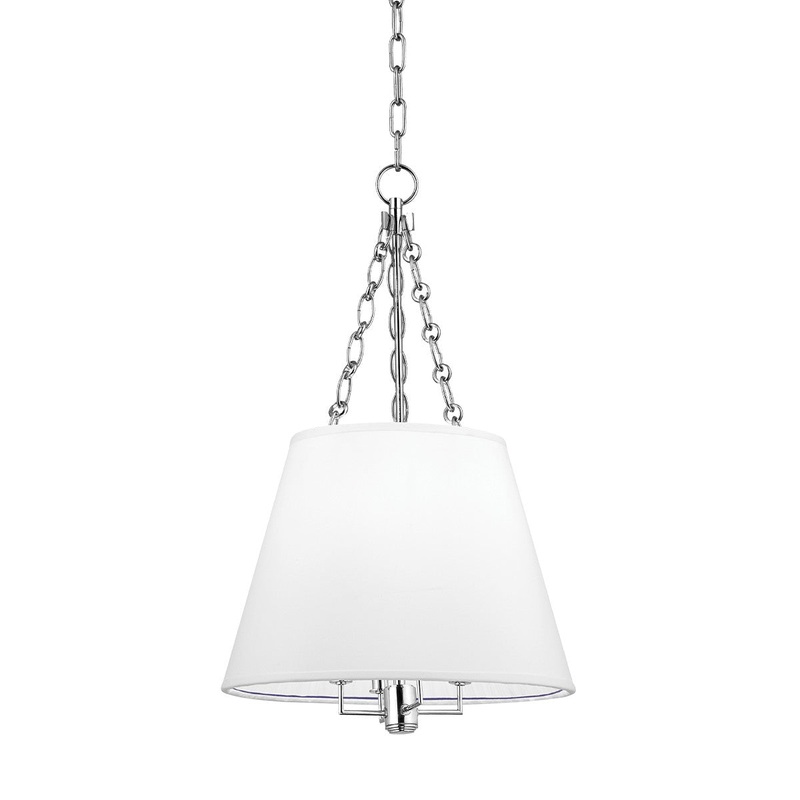 Hudson Valley 6415-PN Burdett Four Light Pendant, Polished Nickel