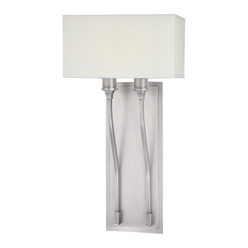 Hudson Valley 642-SN Selkirk Two Light Wall Sconce, Satin Nickel (Discontinued)