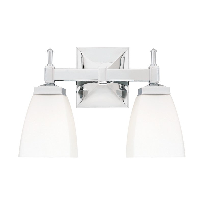 Hudson Valley 652-PC Kent Two Light Bath Bracket, Polished Chrome (Discontinued)