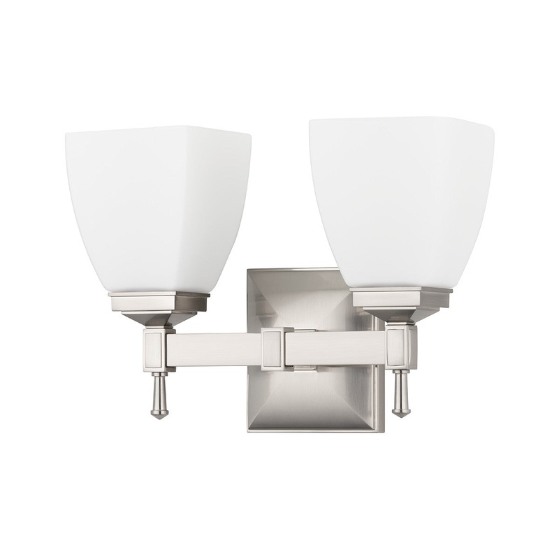 Hudson Valley 652-SN Kent Two Light Bath Bracket, Satin Nickel (Discontinued)