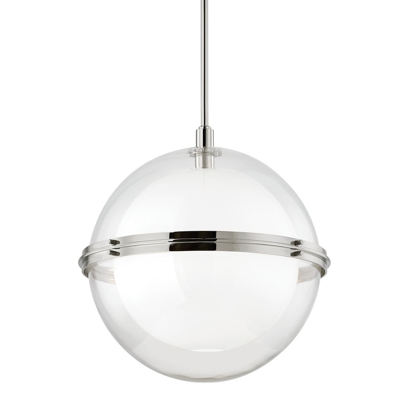 Hudson Valley 6522-PN Northport One Light Pendant, Polished Nickel (Discontinued)