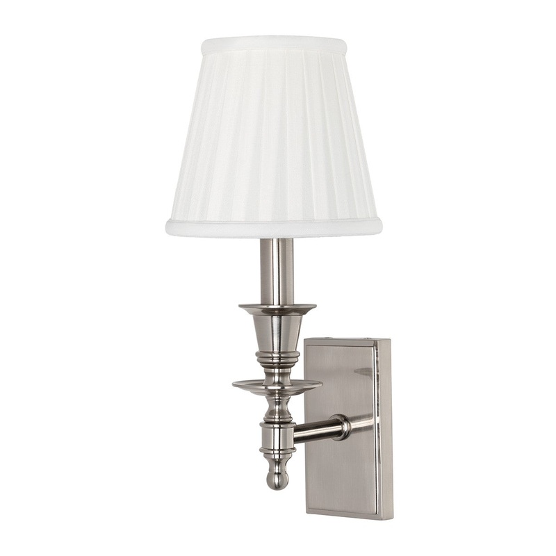 Hudson Valley 6801-SN Ludlow One Light Wall Sconce, Satin Nickel (Discontinued)