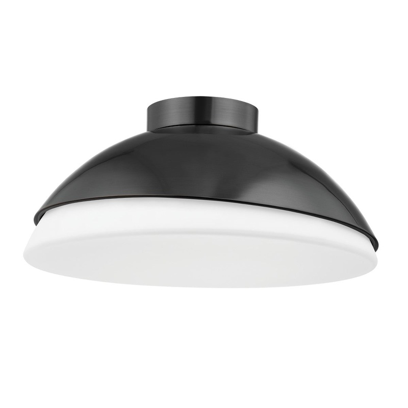Hudson Valley 6819-OB Morse Three Light Flush Mount, Old Bronze (Discontinued)