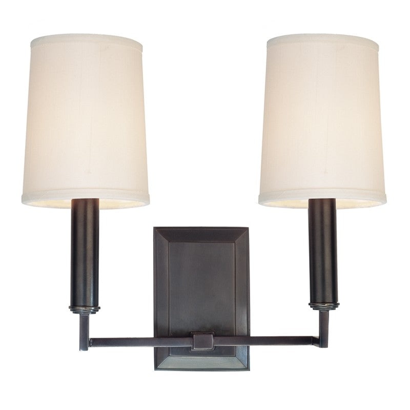 Hudson Valley 812-OB Clinton Two Light Wall Sconce, Old Bronze