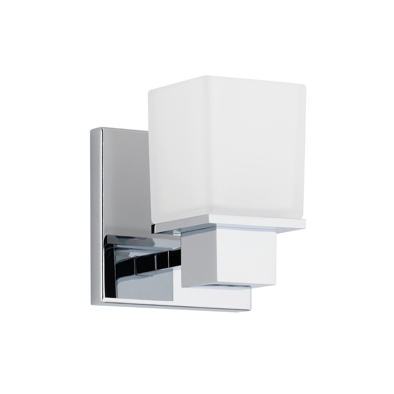 Hudson Valley 4441-PC Milford One Light Bath Bracket, Polished Chrome (Discontinued)