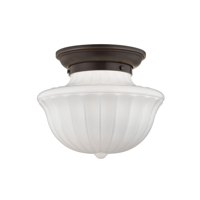 Hudson Valley 5012F-OB Dutchess One Light Flush Mount, Old Bronze