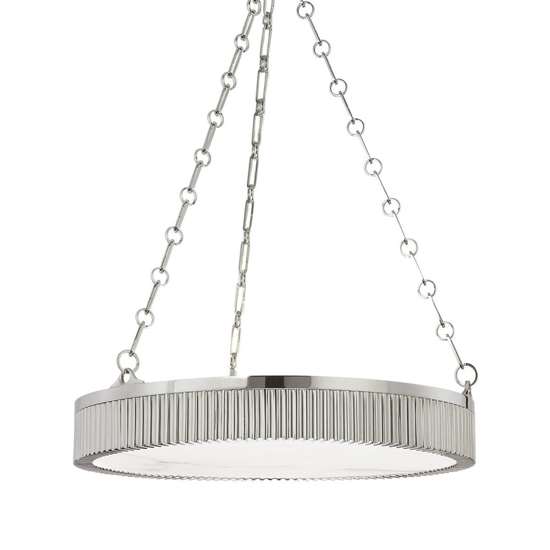 Hudson Valley 522-PN Lynden Five Light Pendant, Polished Nickel