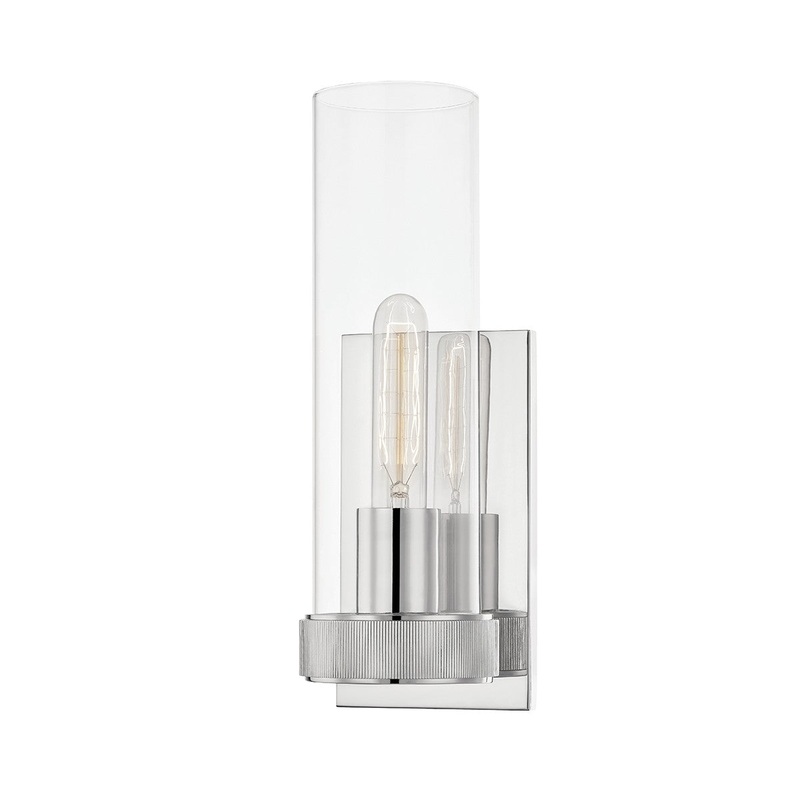 Hudson Valley 5301-PN Briggs One Light Wall Sconce, Polished Nickel