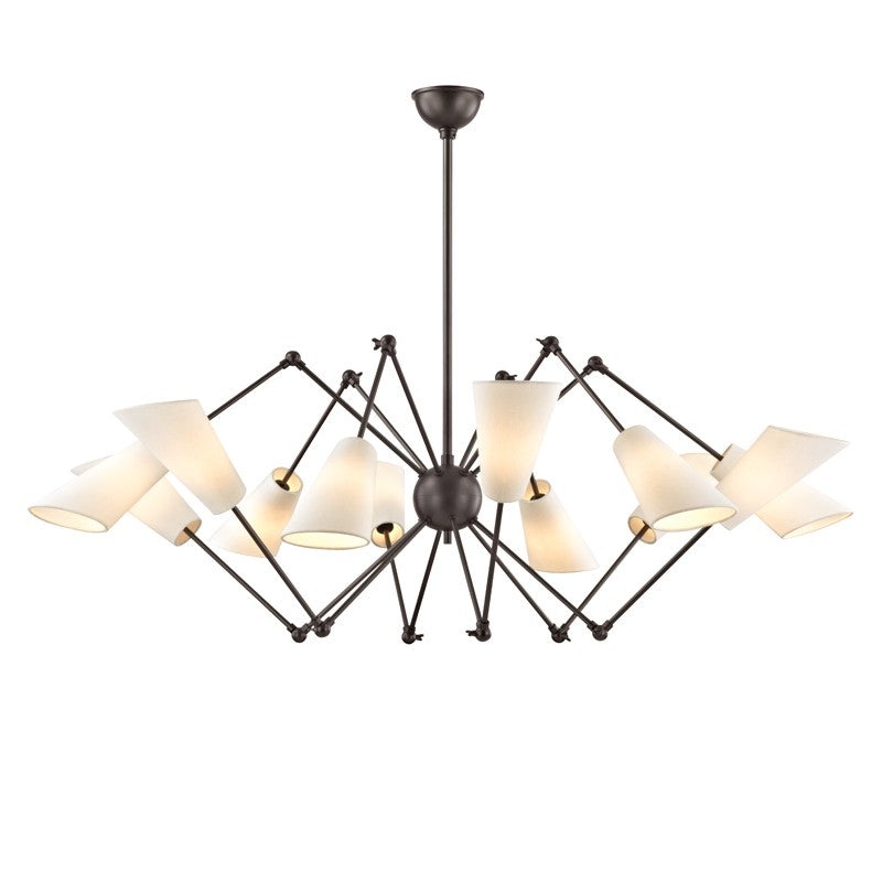 Hudson Valley 5312-OB Buckingham 12 Light Chandelier, Old Bronze (Discontinued)