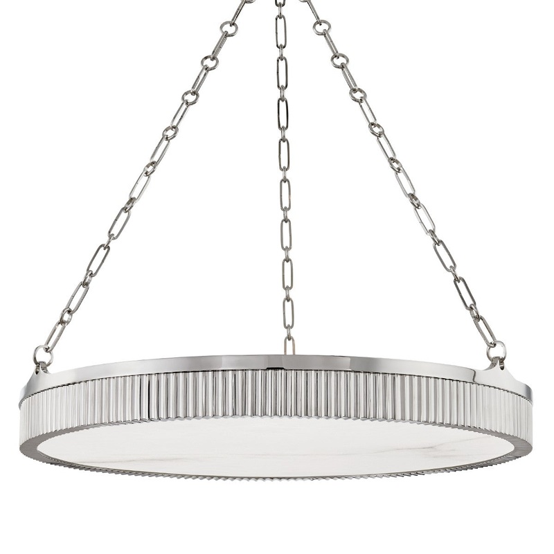 Hudson Valley 532-PN Lynden Eight Light Pendant, Polished Nickel