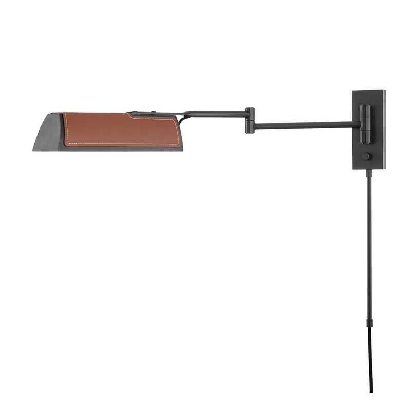 Hudson Valley 5331-OB Holtsville One Light Swing Arm Wall Sconce, Old Bronze (Discontinued)