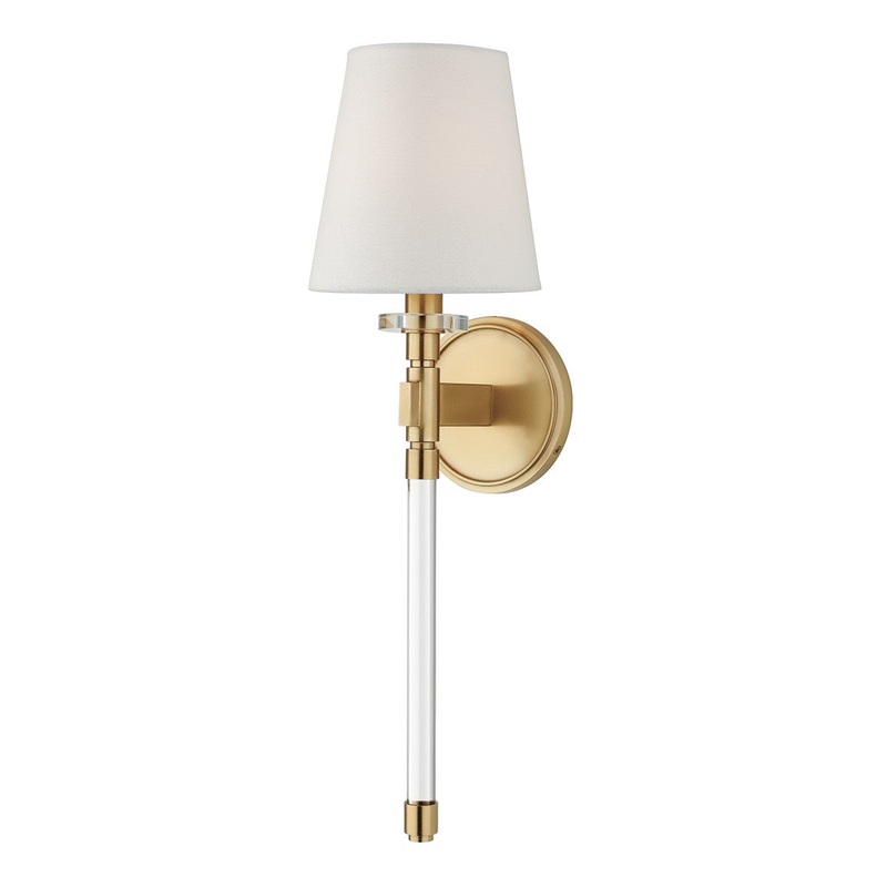 Hudson Valley 5410-AGB Blixen One Light Wall Sconce, Aged Brass