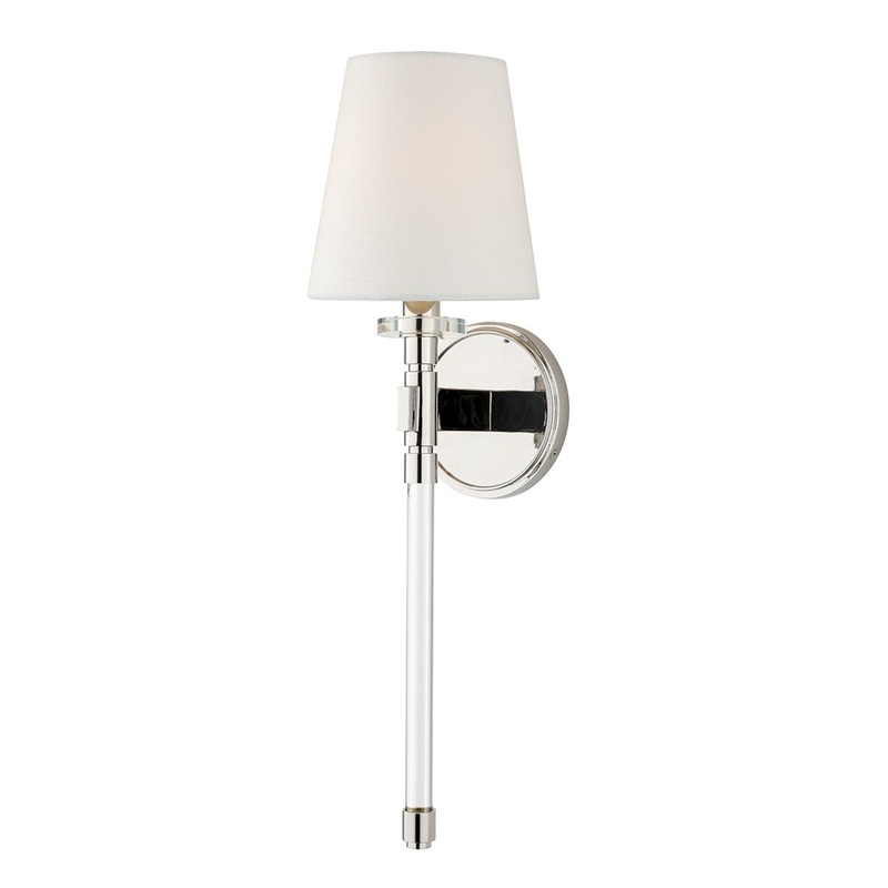 Hudson Valley 5410-PN Blixen One Light Wall Sconce, Polished Nickel