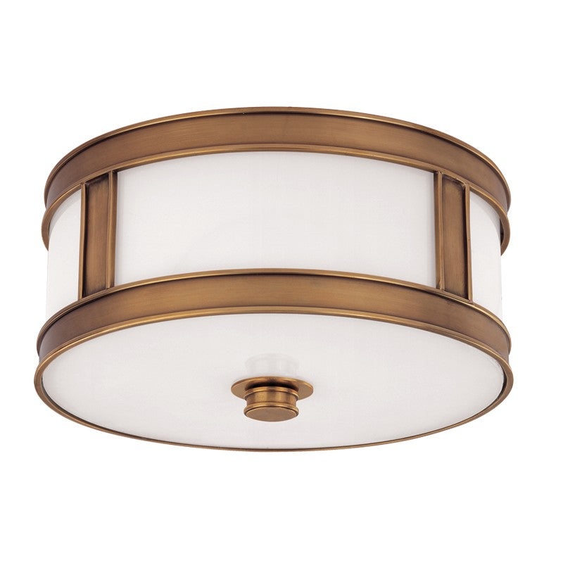 Hudson Valley 5513-AGB Patterson Two Light Flush Mount, Aged Brass (Discontinued)